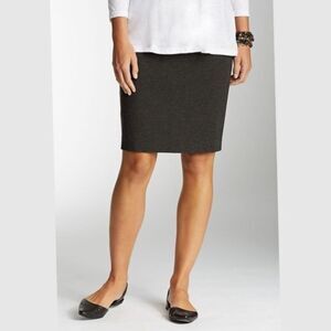J JILL PETITE Mini Houndstooth Stretch Ponte Knit Straight Pencil Skirt XS